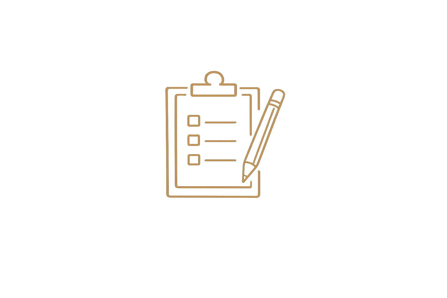 Clipboard and pencil icon