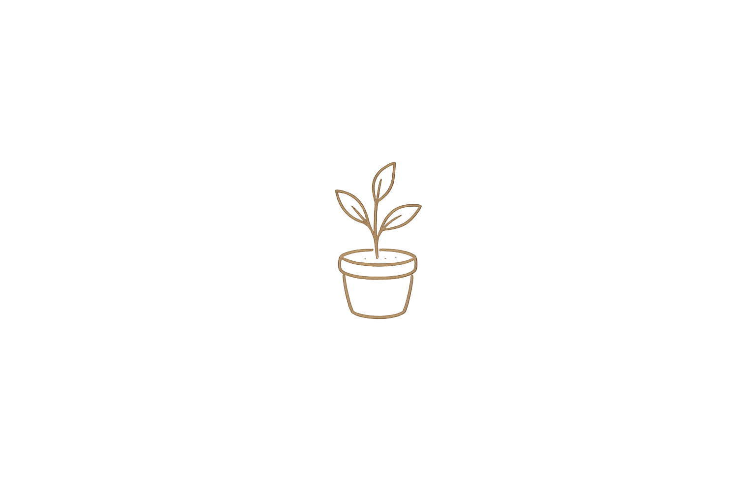 Small potted plant icon